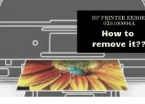 HP Printer error 0x6100004a