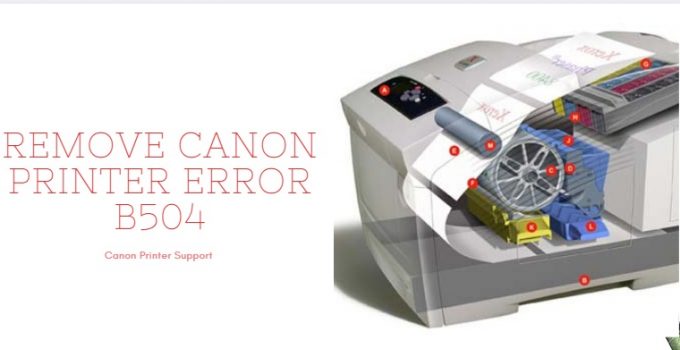 canon printer error b504