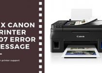 canon printer E07 error message