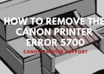 Canon printer error 5700