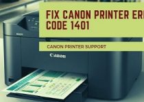 Canon Printer error code 1401