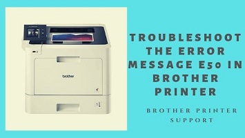 Error message E50 in Brother Printer