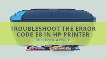 Error Code E8 in HP Printer