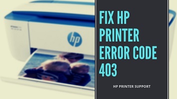 hp printer error code 403