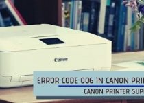 error code 006 in Canon Printer