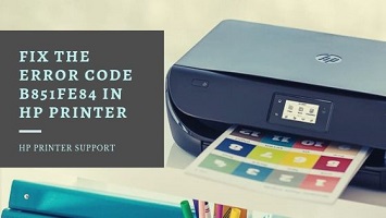 error code B851FE84 in HP Printer