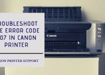 error code P07 in Canon Printer