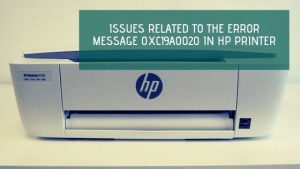 error message 0xc19a0020 in HP Printer