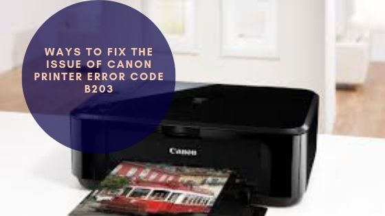 Canon Printer error code b203